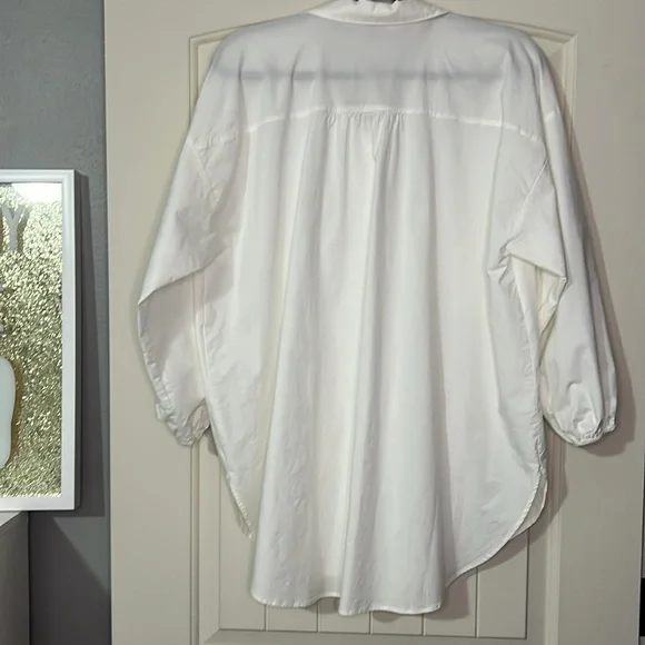 LOFT White Button Down Shirt - Picture 2 of 7